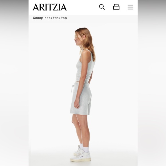 TNA - Scoop Neck Tank Top, Glacier Blue - US XS - Picture 3 of 13